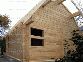 Строительство деревянной бани Бобров.